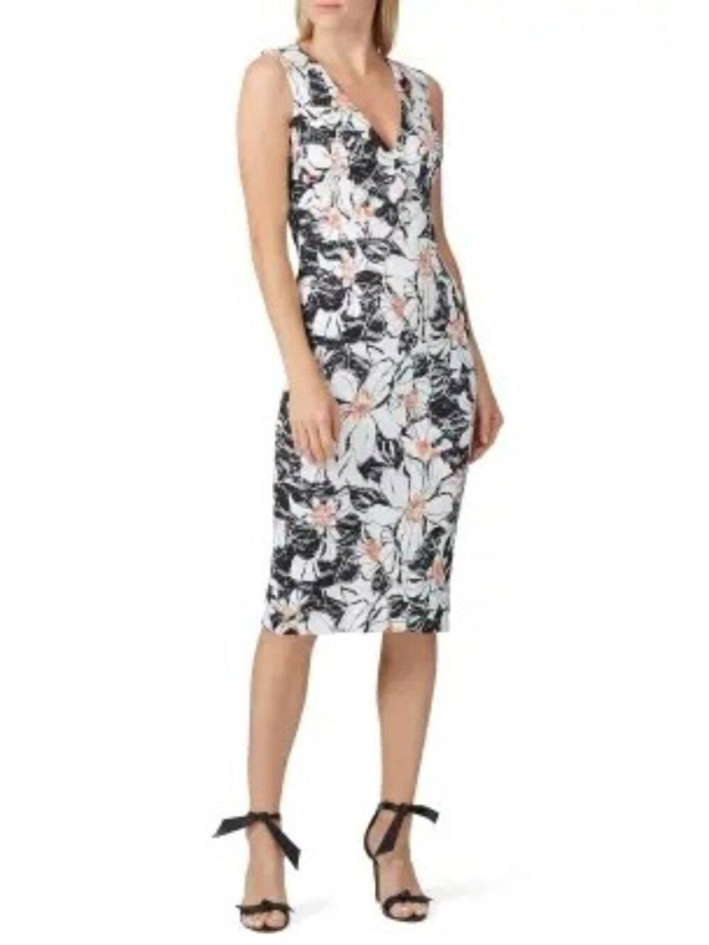R-71. Dress The Population Floral Alice Sheath